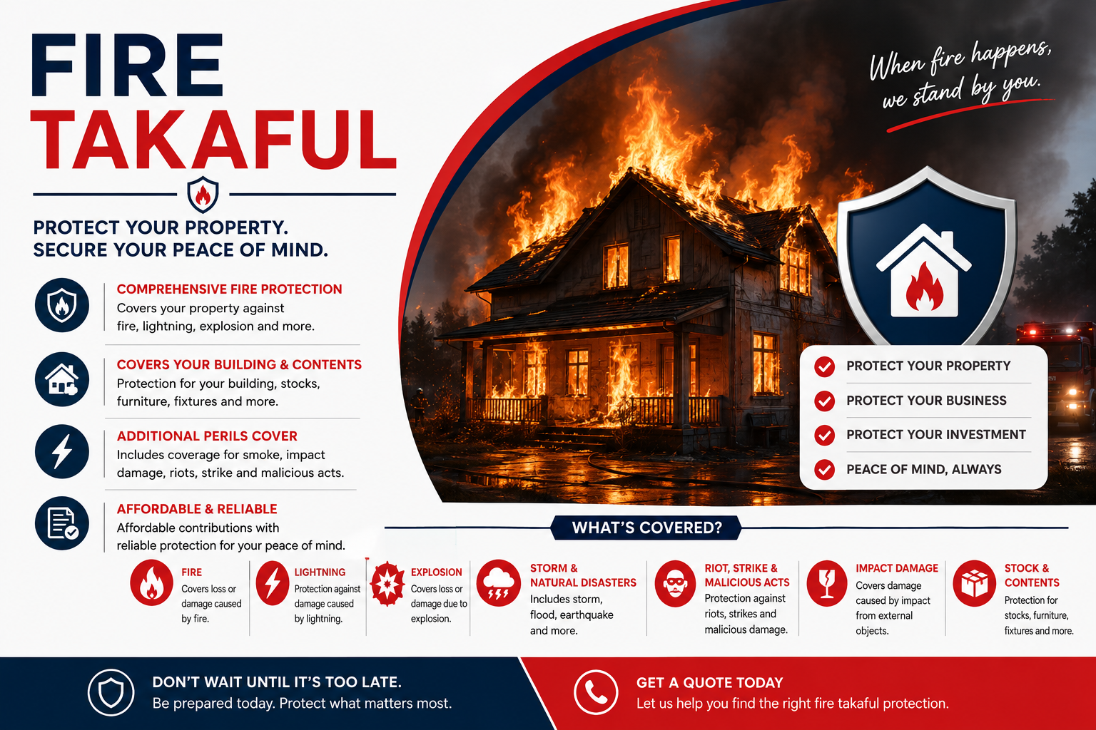 Takaful kebakaran rumah dan premis